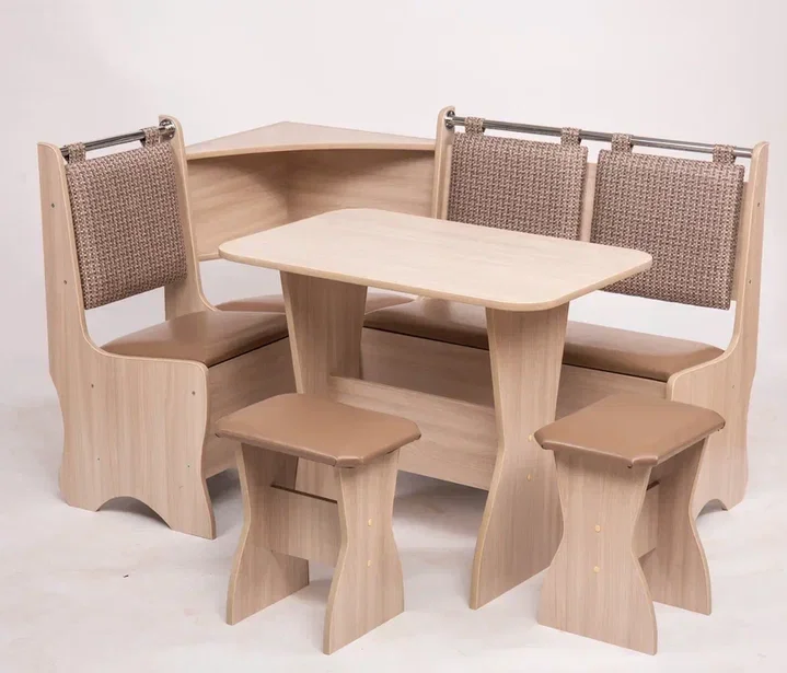 Кухонный уголок Аленка-15 (комплект со столом и табуретами)  