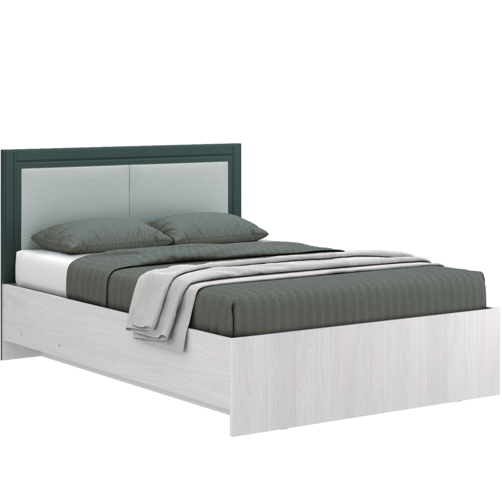 Кровать двуспальная Андрэа, Анкор светлый/Авокадо 