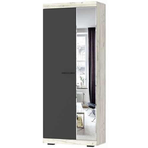 Шкаф Соната ШСЗ-800, Крафт белый - Антрацит 