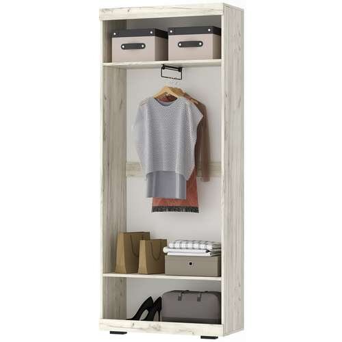 Шкаф Соната ШСЗ-800, Крафт белый - Антрацит 