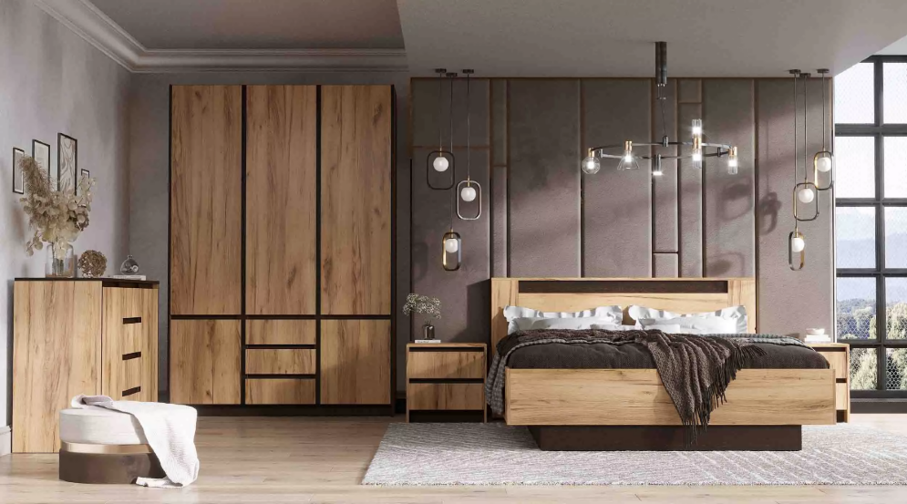 Пенал 3 ящика Бостон, дуб Вотан 