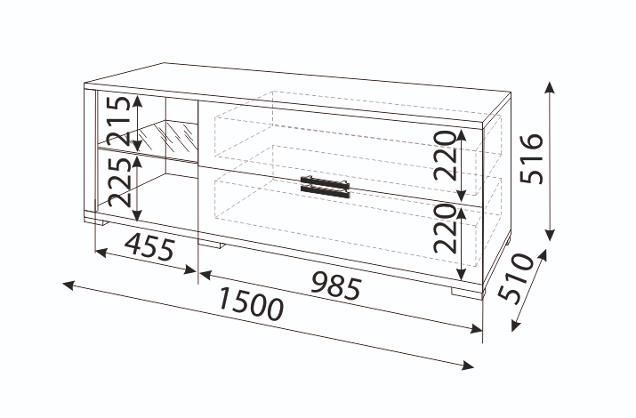 Тумба ТВ Мармарис 
