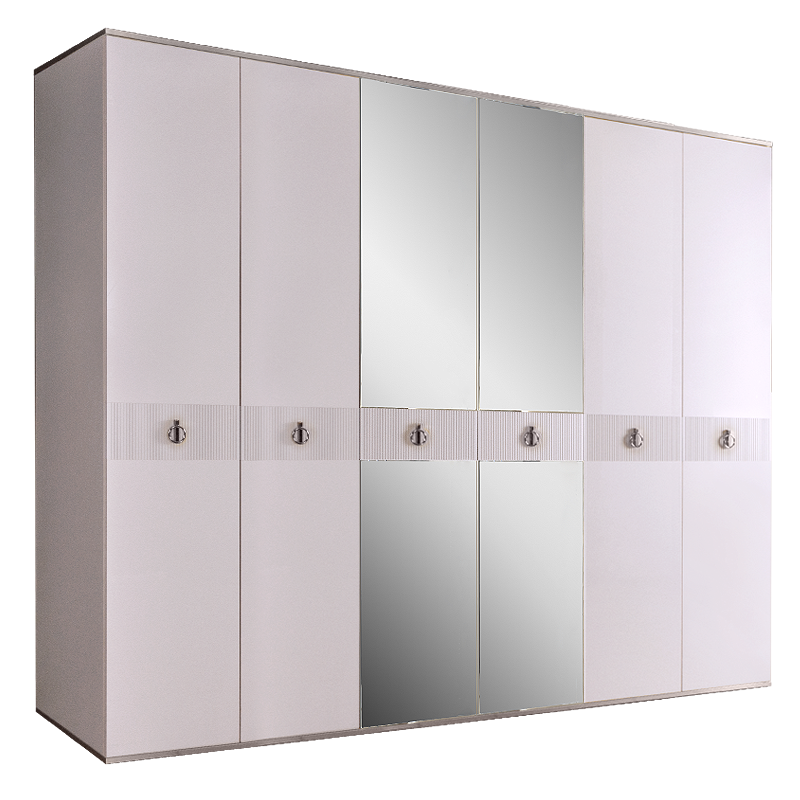 Шкаф 6 дверей РМШ1/6(s) (с зеркалами) Rimini Solo 