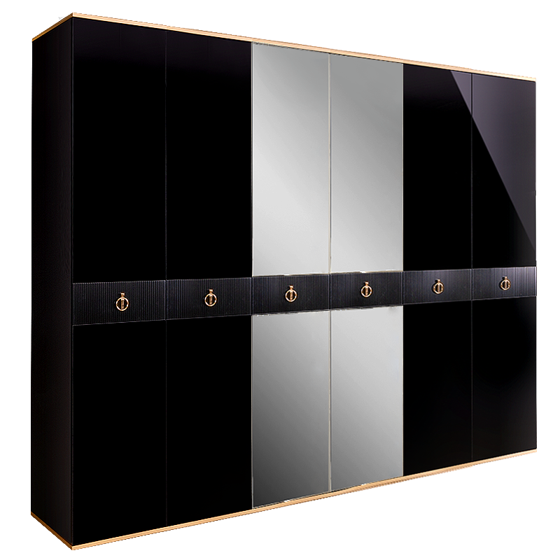 Шкаф 6 дверей РМШ1/6(s) (с зеркалами) Rimini Solo 