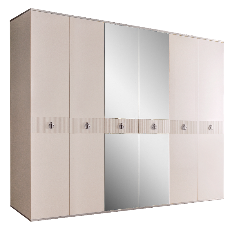 Шкаф 6 дверей РМШ1/6(s) (с зеркалами) Rimini Solo 