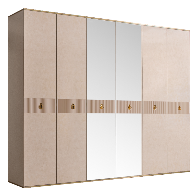 Шкаф 6 дверей РМШ1/6(s) (с зеркалами) Rimini Solo 