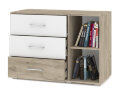 Комод Оливия, Серый дуб/Белый 