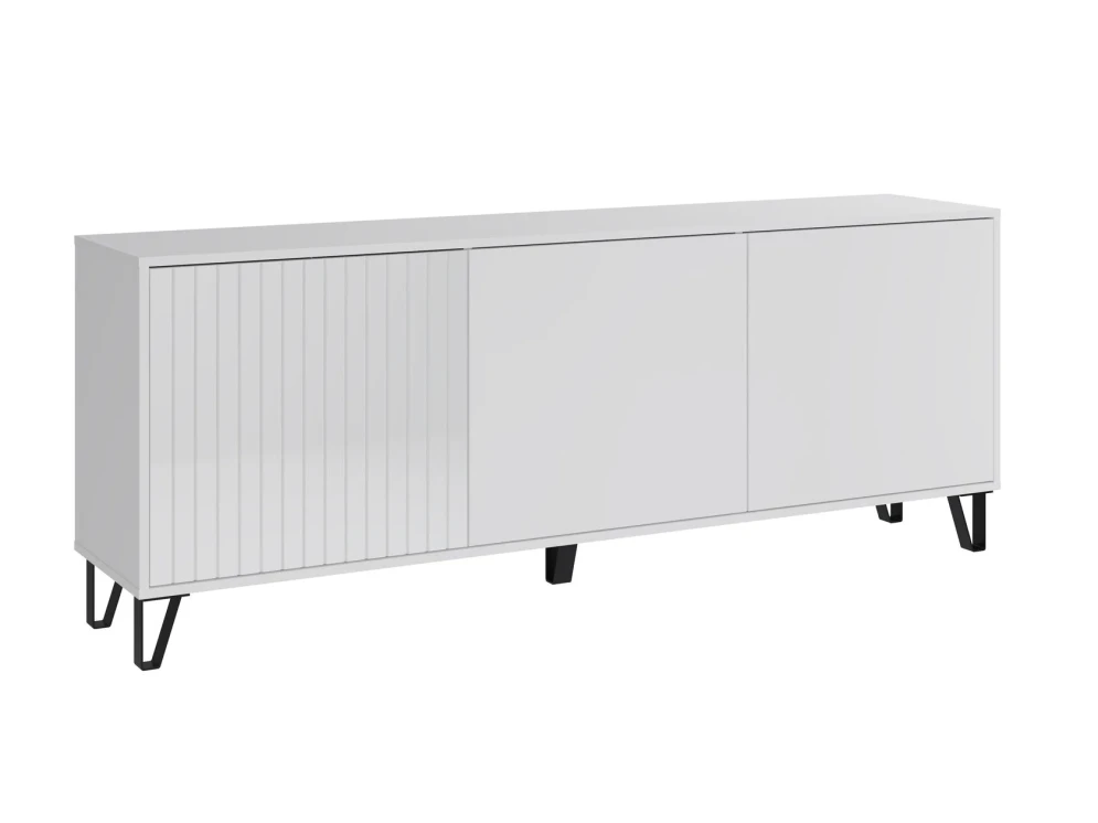 Тумба ТВ Ливерпуль, белый/белый глянец 