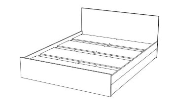 Кровать двуспальная Бася, белый