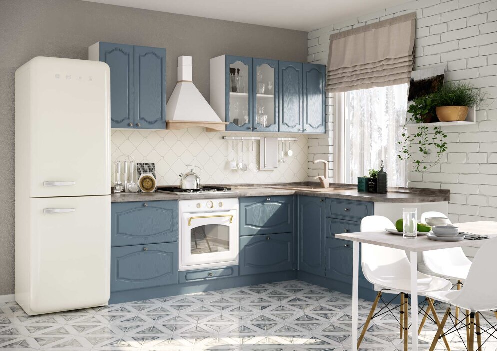 Модульная кухня Венеция (дуб фактурный перванш) 