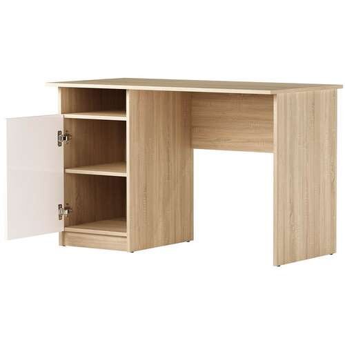 Стол ПКС-12, Сонома/Белый глянец  