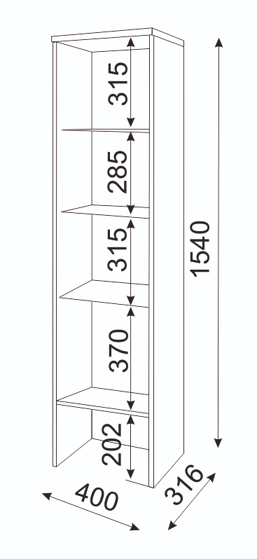 Пенал-надстройка Мармарис 