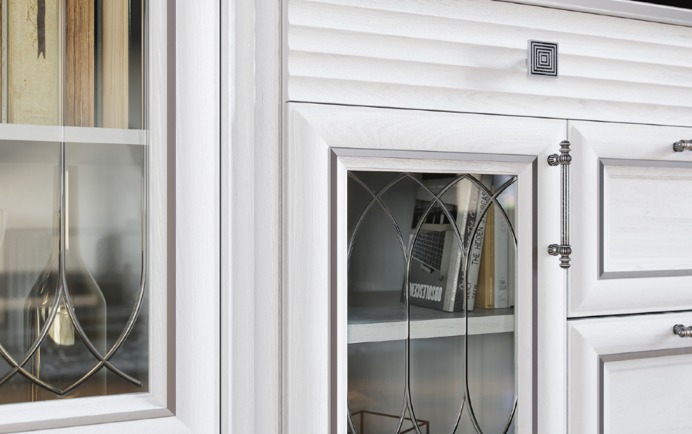 Шкаф-пенал многоцелевой Орлеан, Ясень белый 