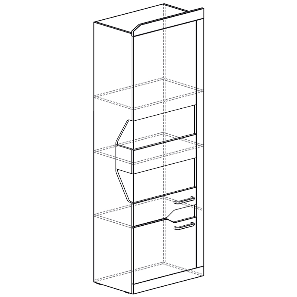 Шкаф-пенал многоцелевой Ронда №301 