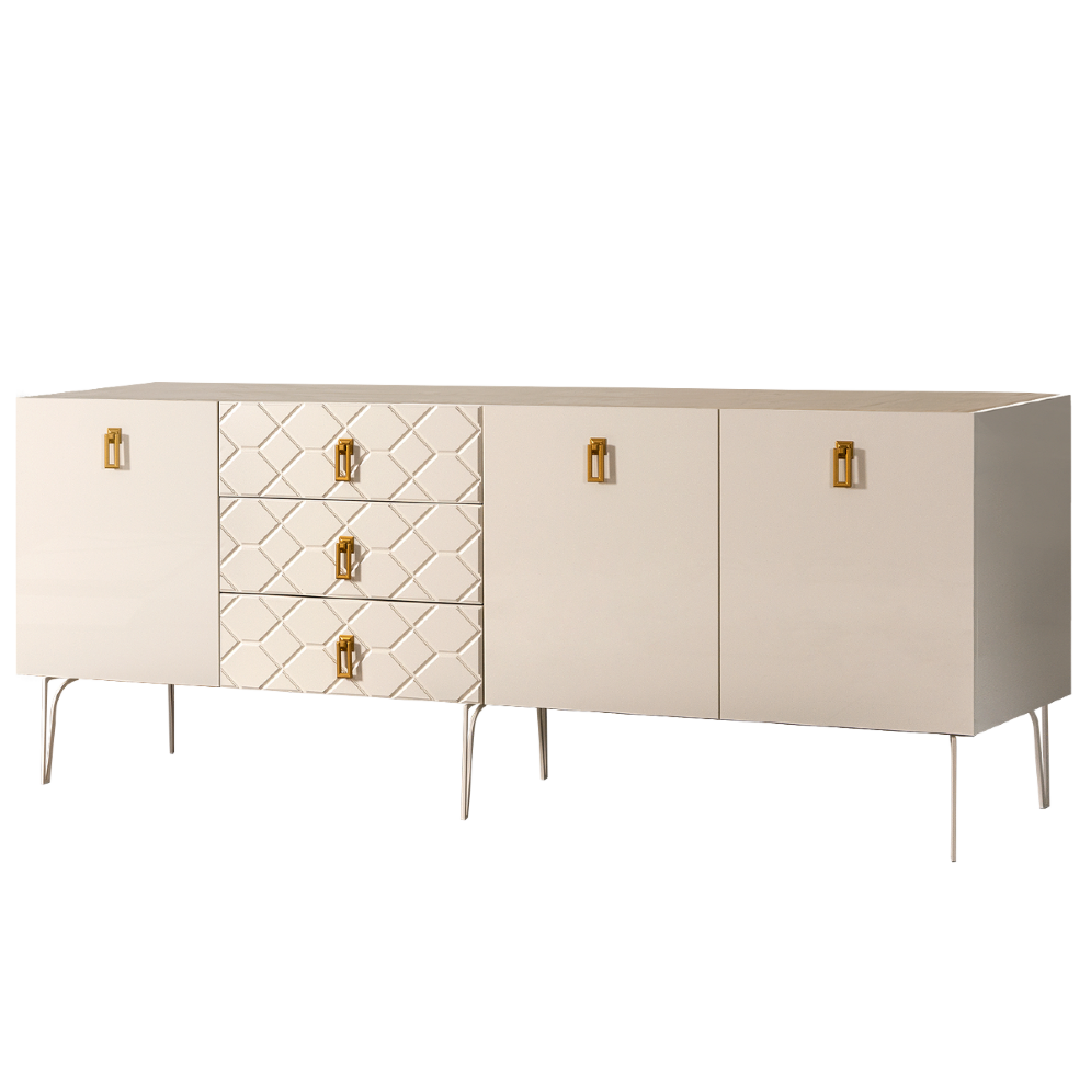 Комод (для гостиной) 2.1 БМКМ-5(Fa) (3 двери лак) Bogemia Farfalle 