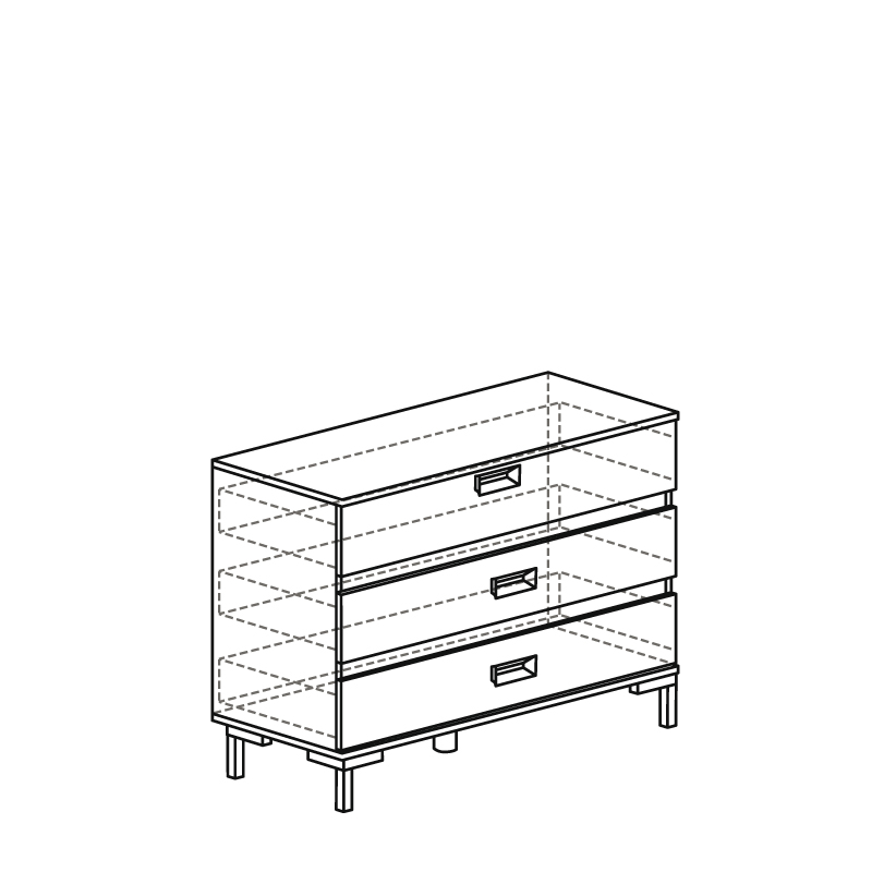 Комод 207 (серия 3) 