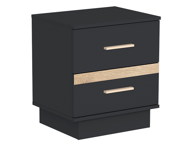 Тумба прикроватная 2 Анона, Антрацит 