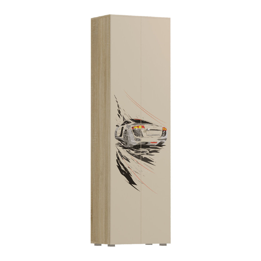 Шкаф 600 для белья с полками (Дб) Форсаж, сонома 