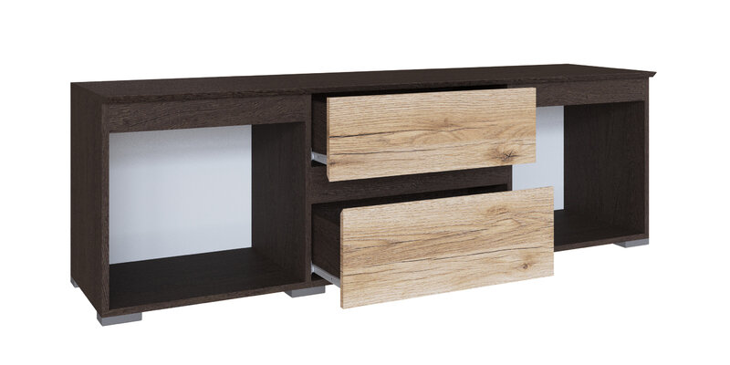 Тумба ТВ Плейона, венге/дуб делано 