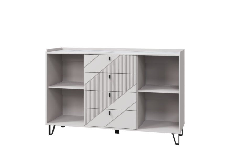 Комод с 2 дверками и 4 ящиками Кашемир 