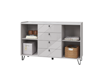 Комод с 2 дверками и 4 ящиками Кашемир