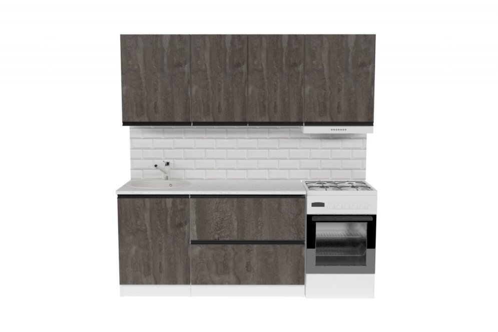Кухонный гарнитур Ноктюрн макси, 180 см 