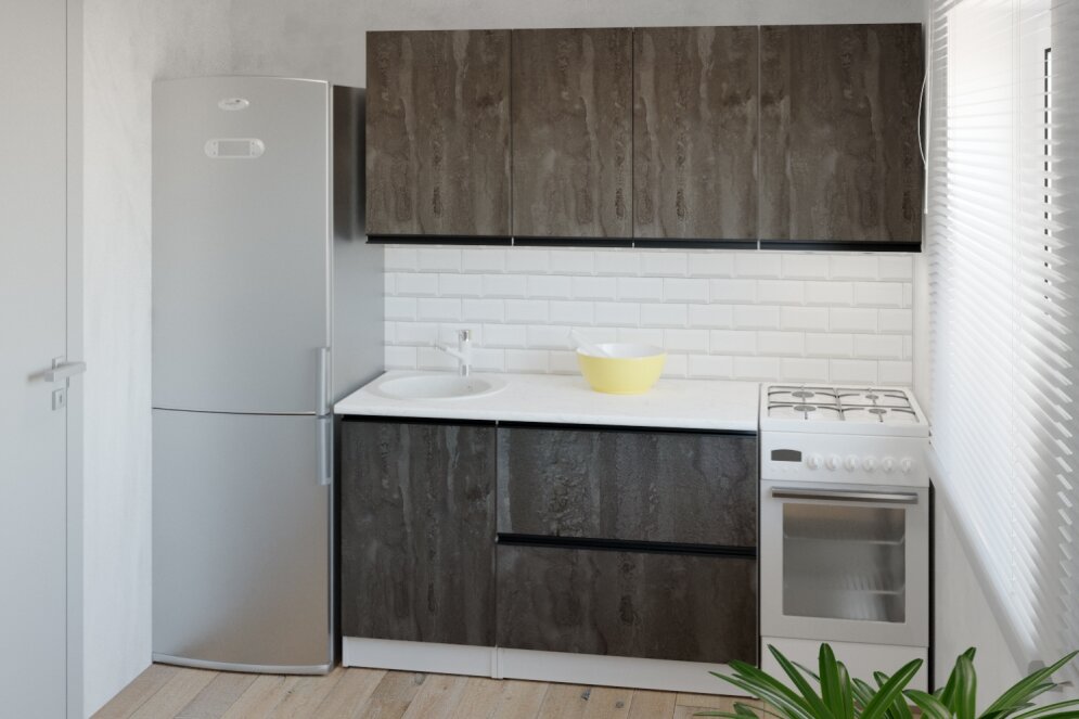 Кухонный гарнитур Ноктюрн макси, 180 см 