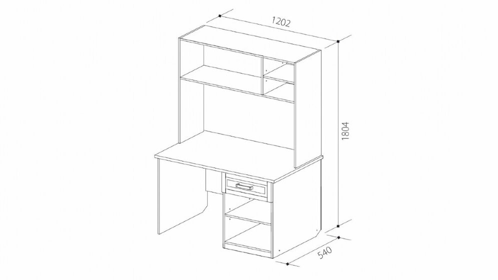 Стол письменный Юниор-7 (Прованс) 