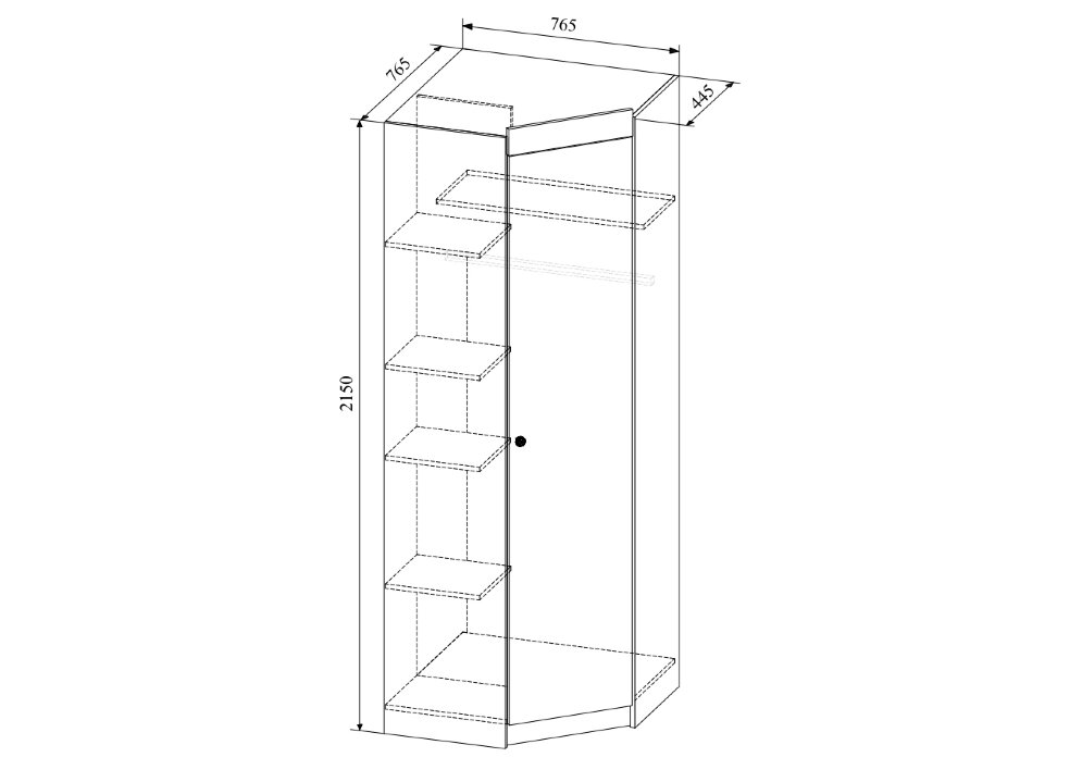 Шкаф угловой Ki-Ki   