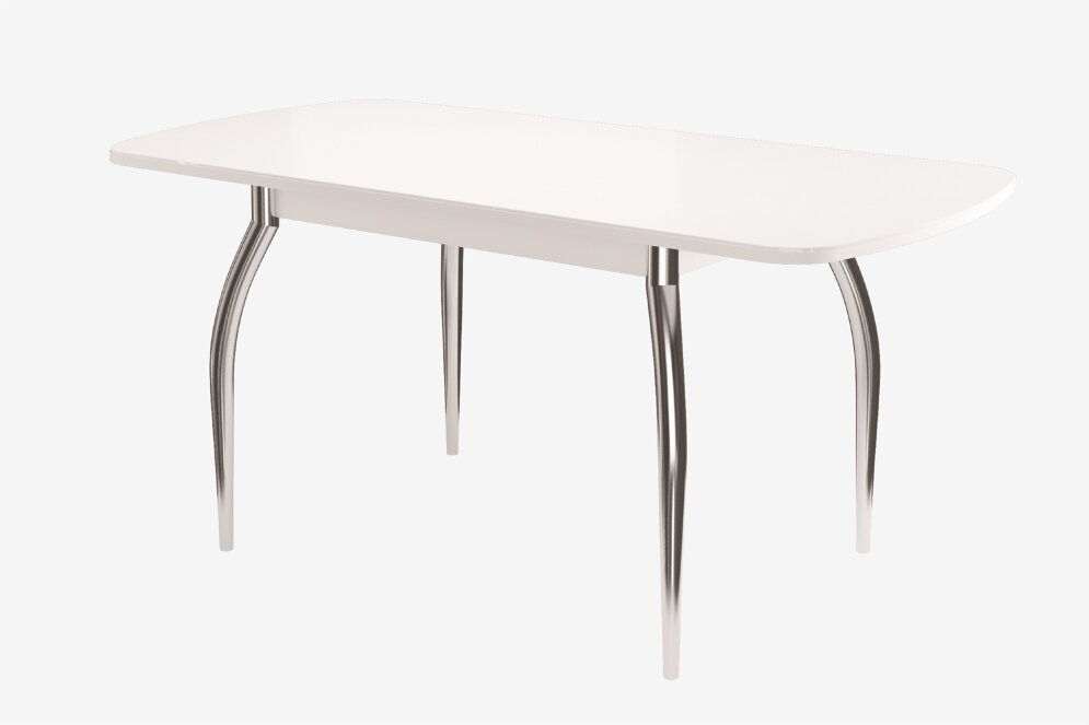 Стол раздвижной Бостон-3 Белый глянец (Триумф) 