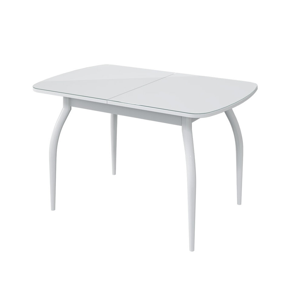 Стол раздвижной Бостон-3 Белый глянец (Триумф) 