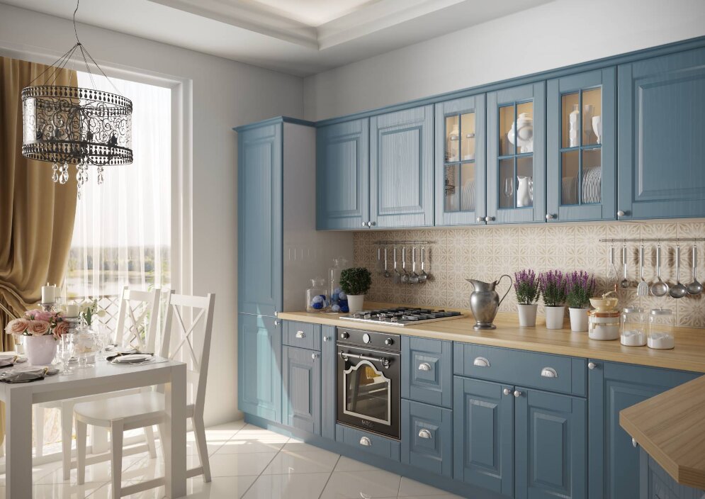 Модульная кухня Прованс (дуб фактурный перванш) 