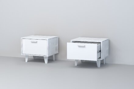 Модульная спальня ЭГО, бетон 2 