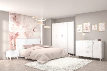 Модульная спальня ЭГО, бетон 2