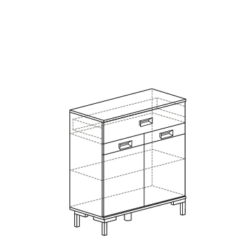 Тумба для обуви 208 (серия 3)