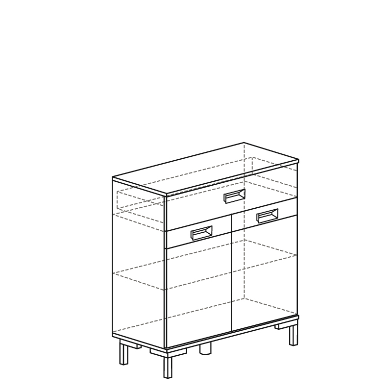 Тумба для обуви 208 (серия 3) 