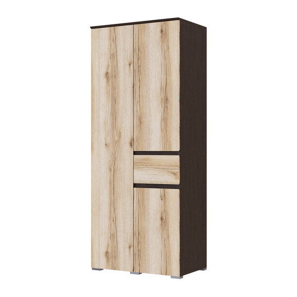 Шкаф 2-х створчатый Плейона, венге/дуб делано 