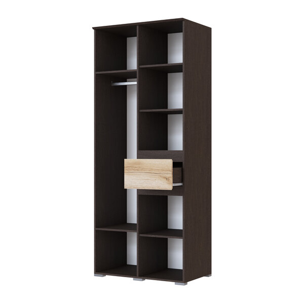 Шкаф 2-х створчатый Плейона, венге/дуб делано 