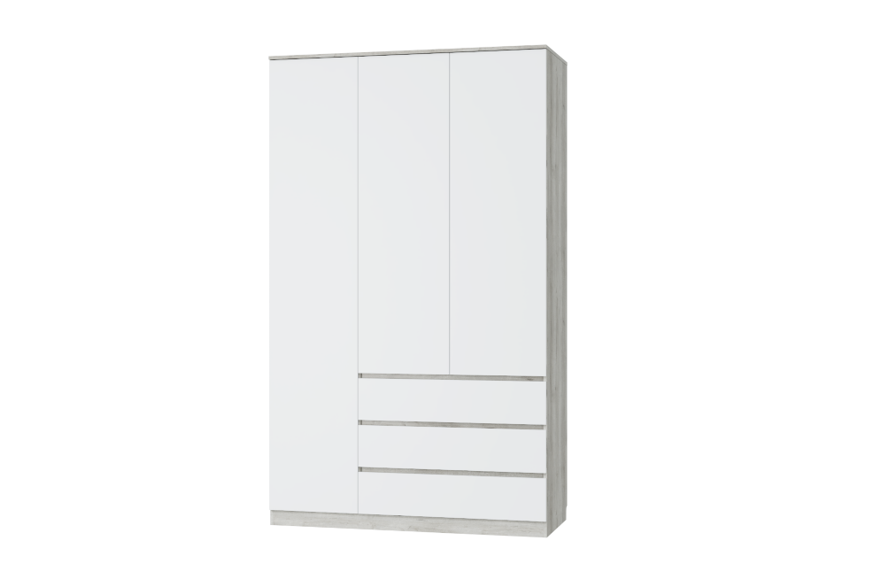 Шкаф для одежды 3 двери и 3 ящика Лори  