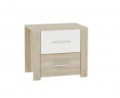 Тумба прикроватная Сопрано, Сонома/Белый (2 шт) 