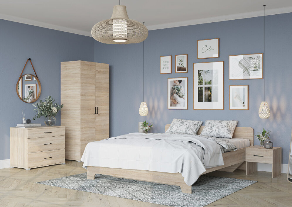 Модульная спальня Victor, сонома 