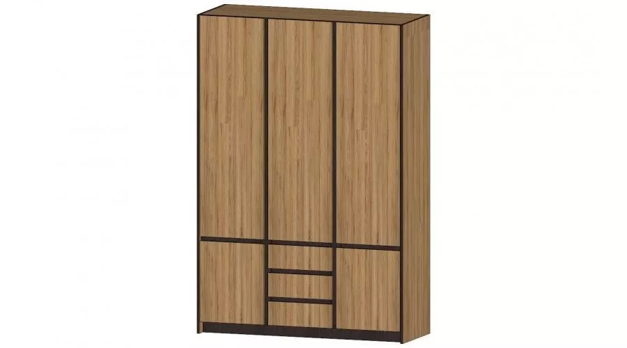 Шкаф 3-х створчатый Бостон, дуб Вотан 
