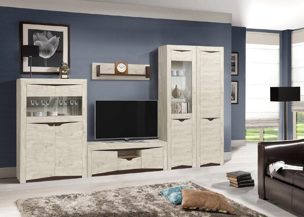 Модульная гостиная Лючия, Бетон пайн 