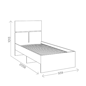 Кровать односпальная М11 Агата