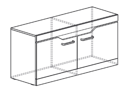 Тумба многоцелевая 130 Ронда №303 