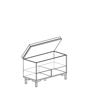 Тумба для обуви с ящиком 210 (серия 3)