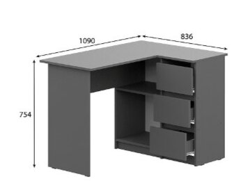 Стол письменный угловой Денвер 