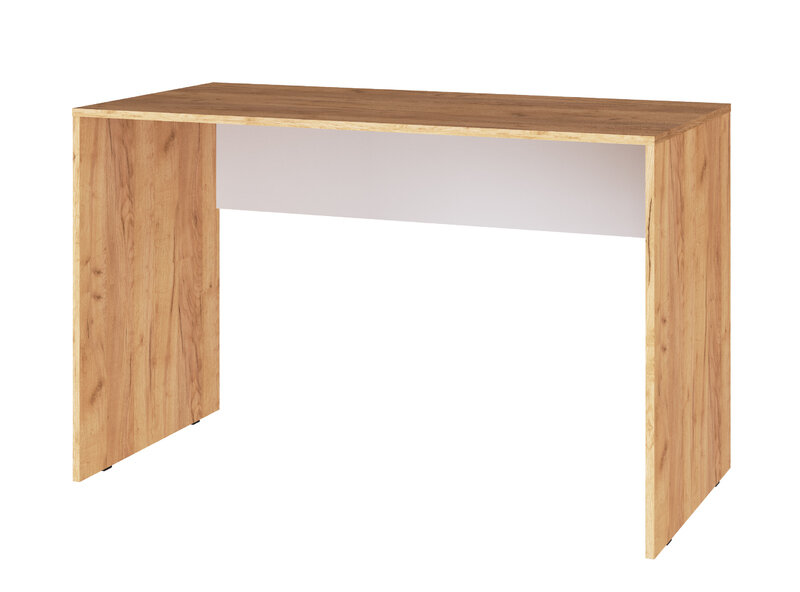 Стол письменный 1200 Квартет-13, Дуб крафт золотой/Белый 