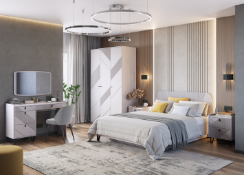 Шкаф с двумя дверями Кашемир 