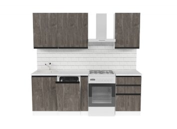 Кухонный гарнитур Ноктюрн стандарт, 160 см